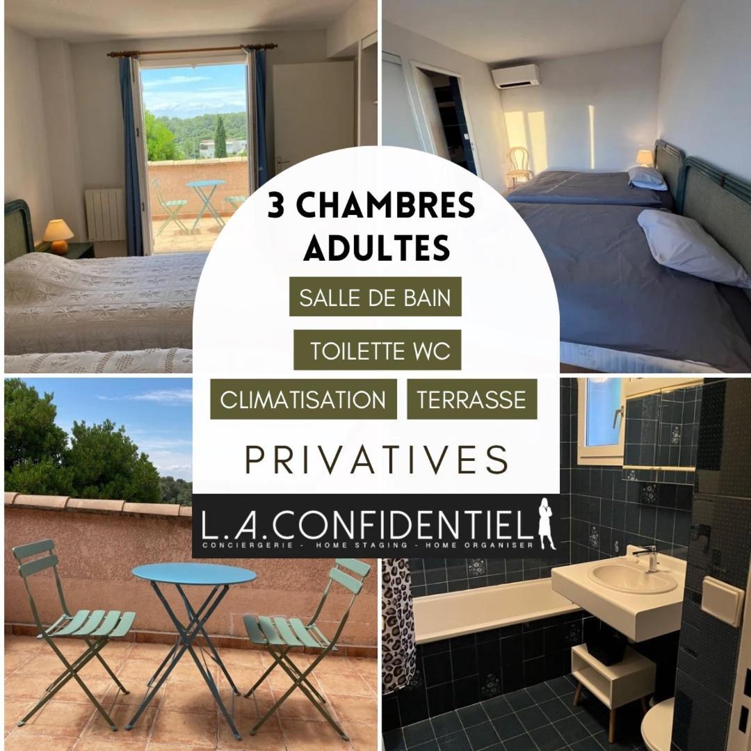 10 A 12 Pers Famille Amateurs Randonnee Boulouris Panorama Saint Raphael Tennis Piscine Partage Exterior foto